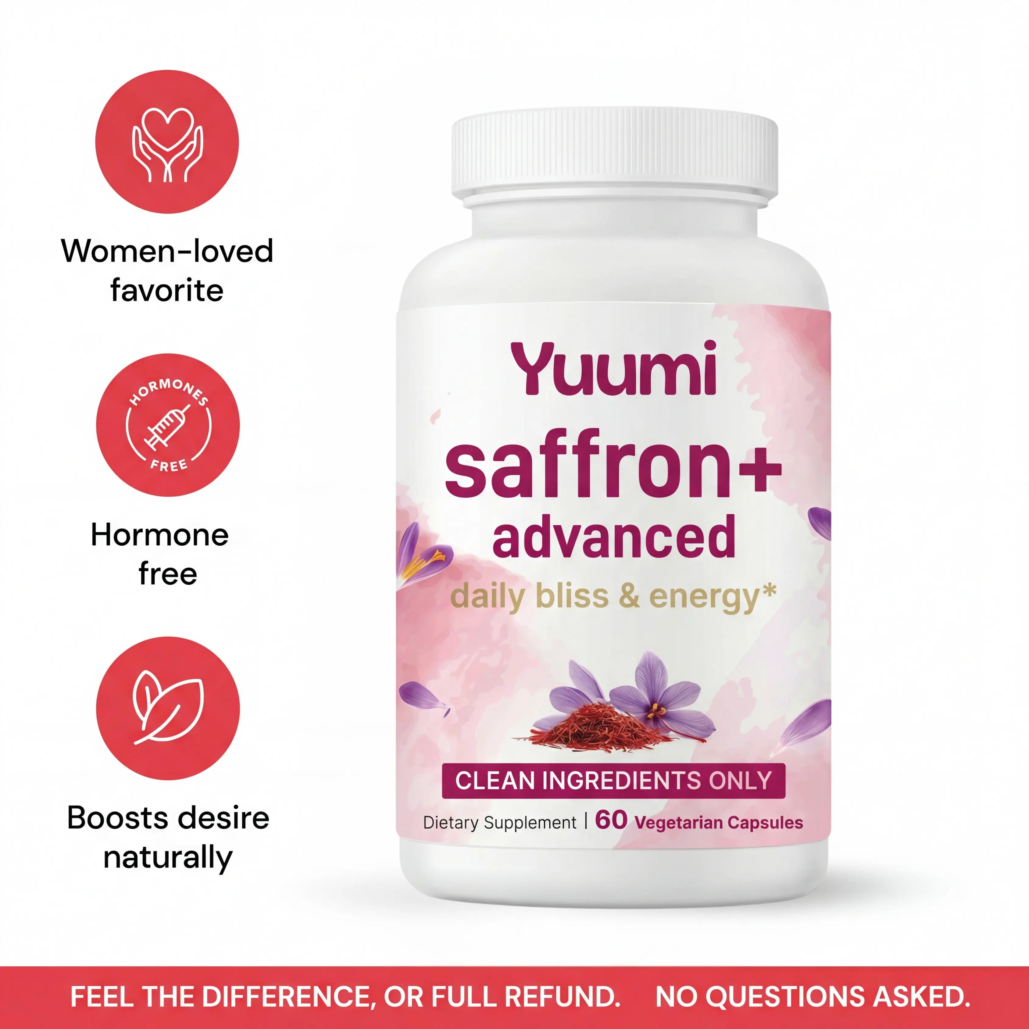 Yuumi Saffron+ 8-in-1 Mood, Energy & Desire Support