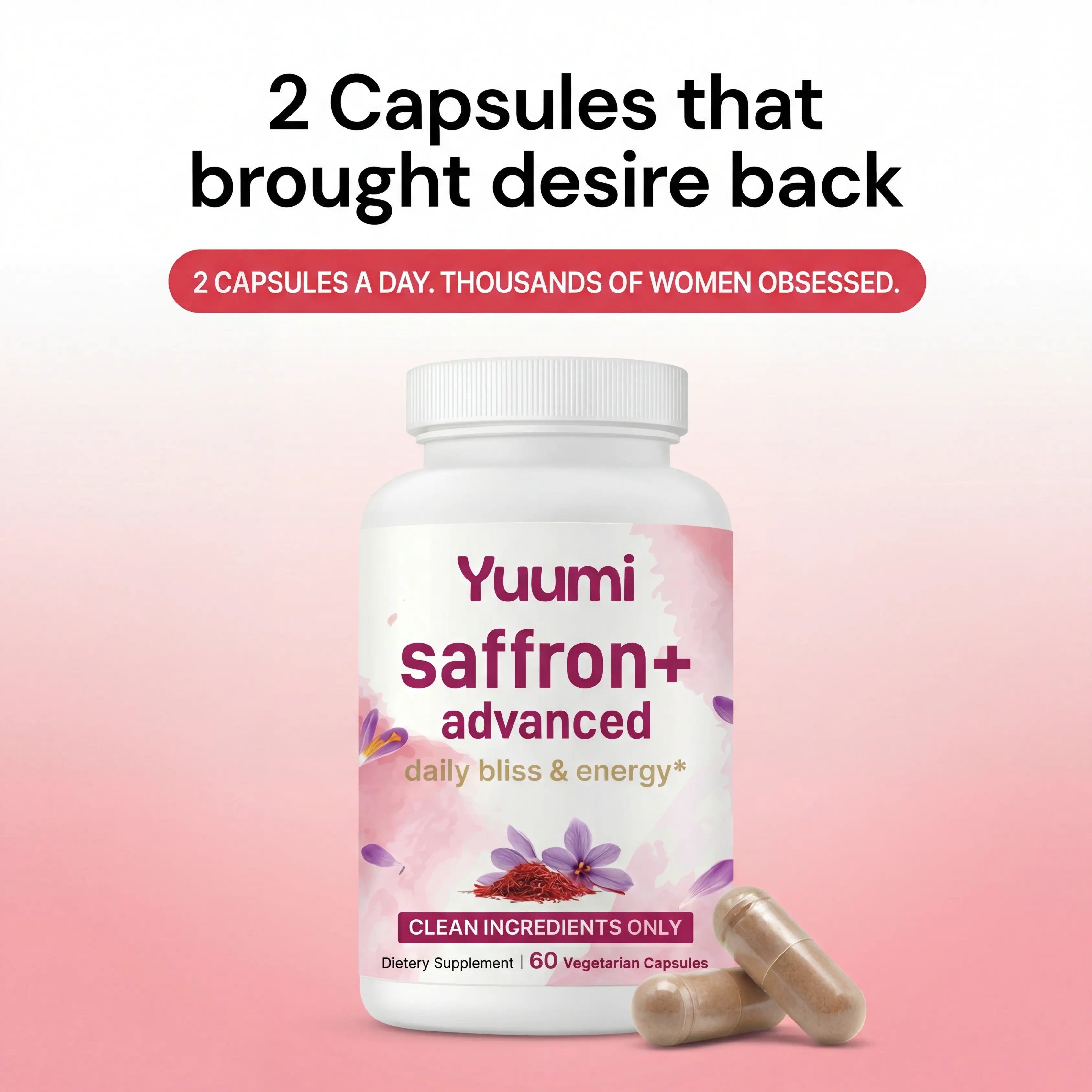 Yuumi Saffron+ 8-in-1 Mood, Energy & Desire Support