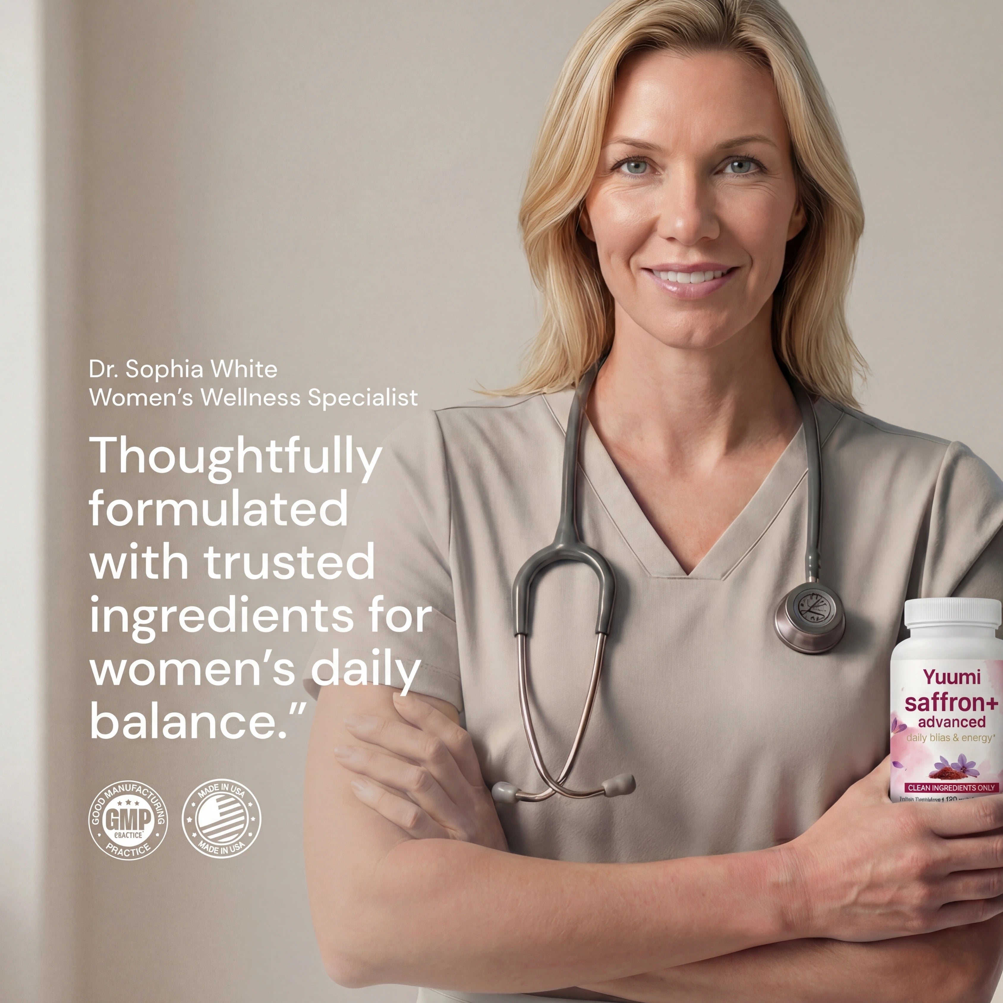 Yuumi Saffron+ 8-in-1 Mood, Energy & Desire Support