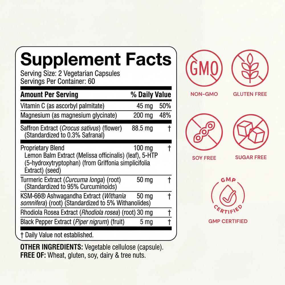 Yuumi Saffron+ 8-in-1 Mood, Energy & Desire Support